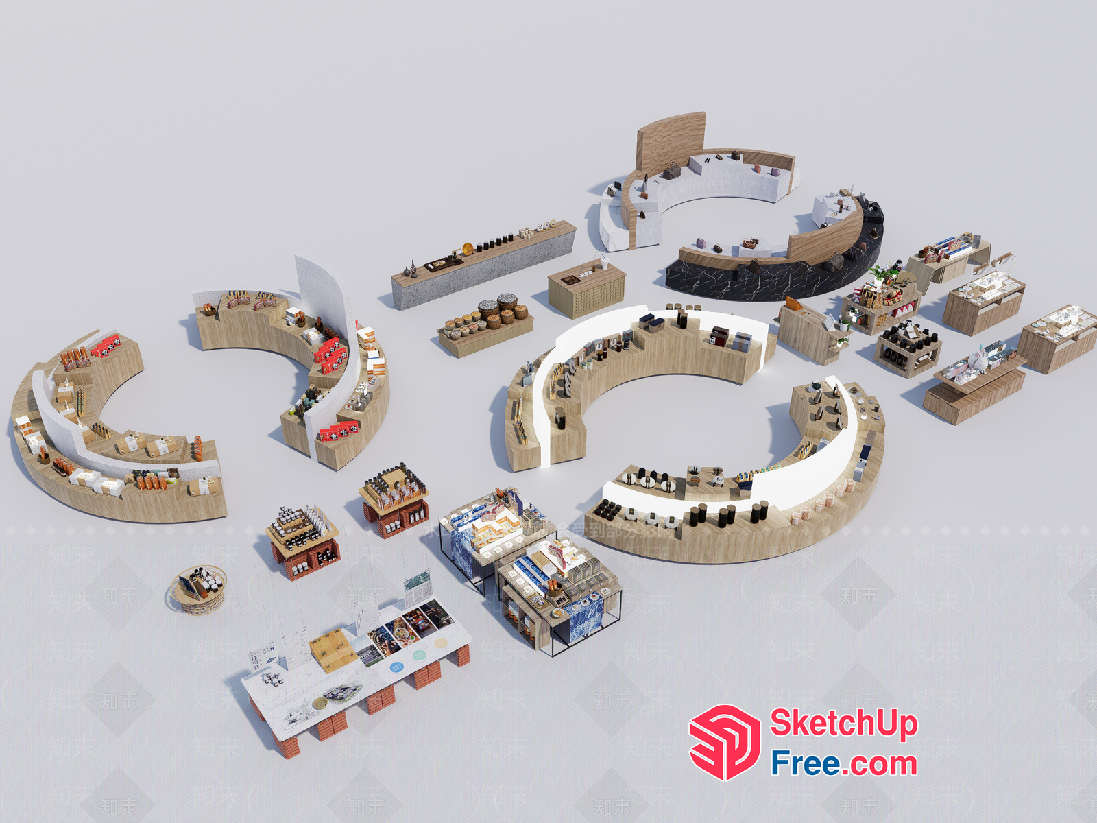 3D Model Of Various Interior Scenes 3D SketchUp File