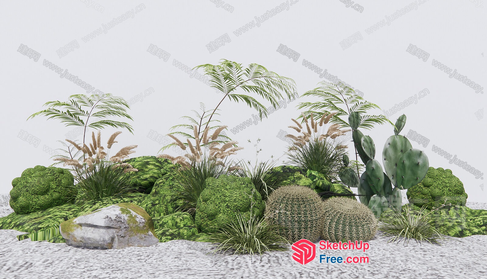 Exotic Desert Landscape 3D SketchUp File
