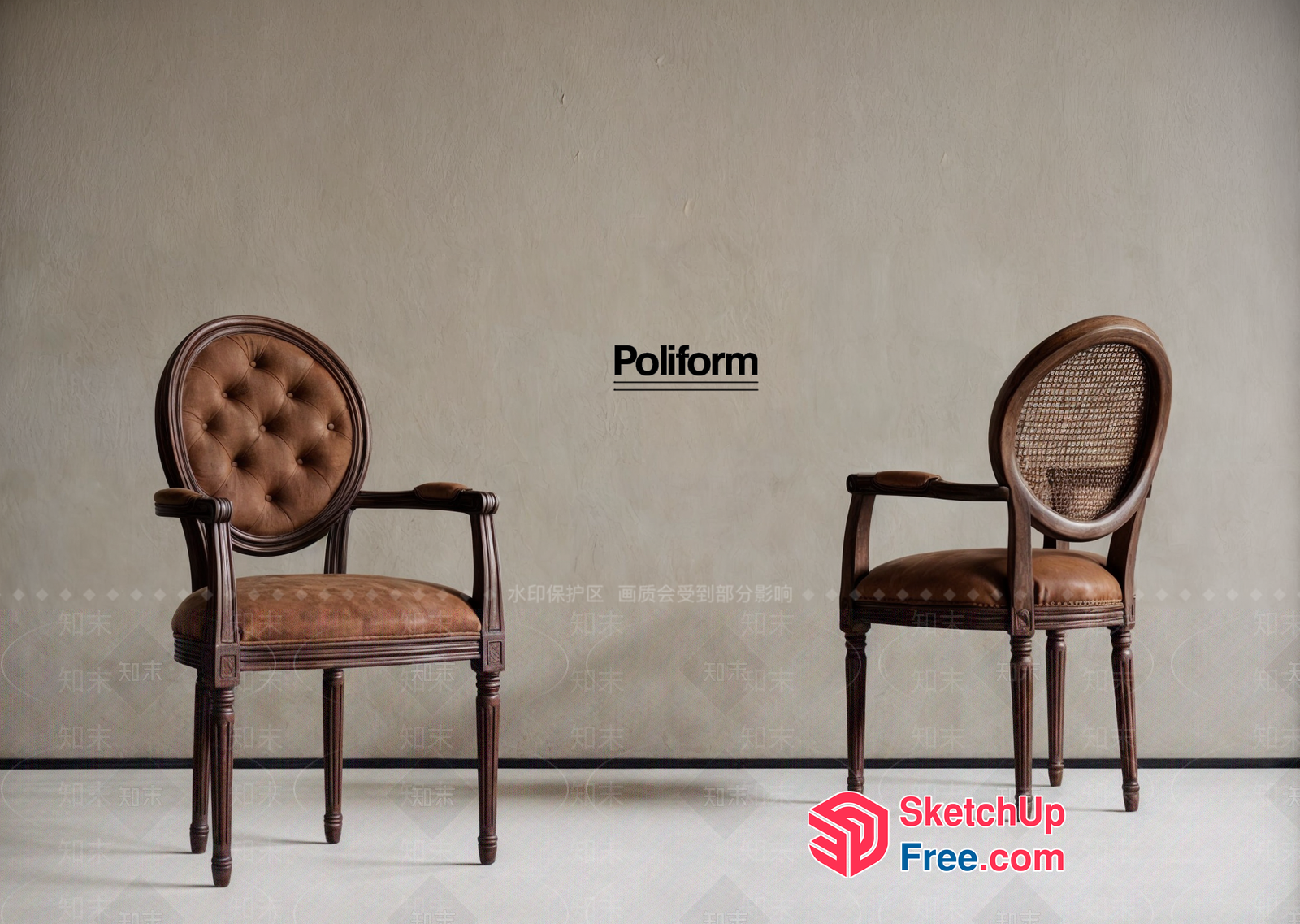Poliform Chairs 3D SketchUp File