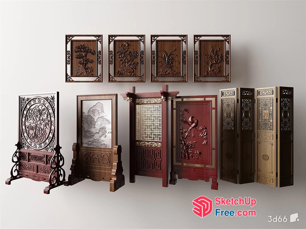 Decorative Room Dividers 3D SketchUp File