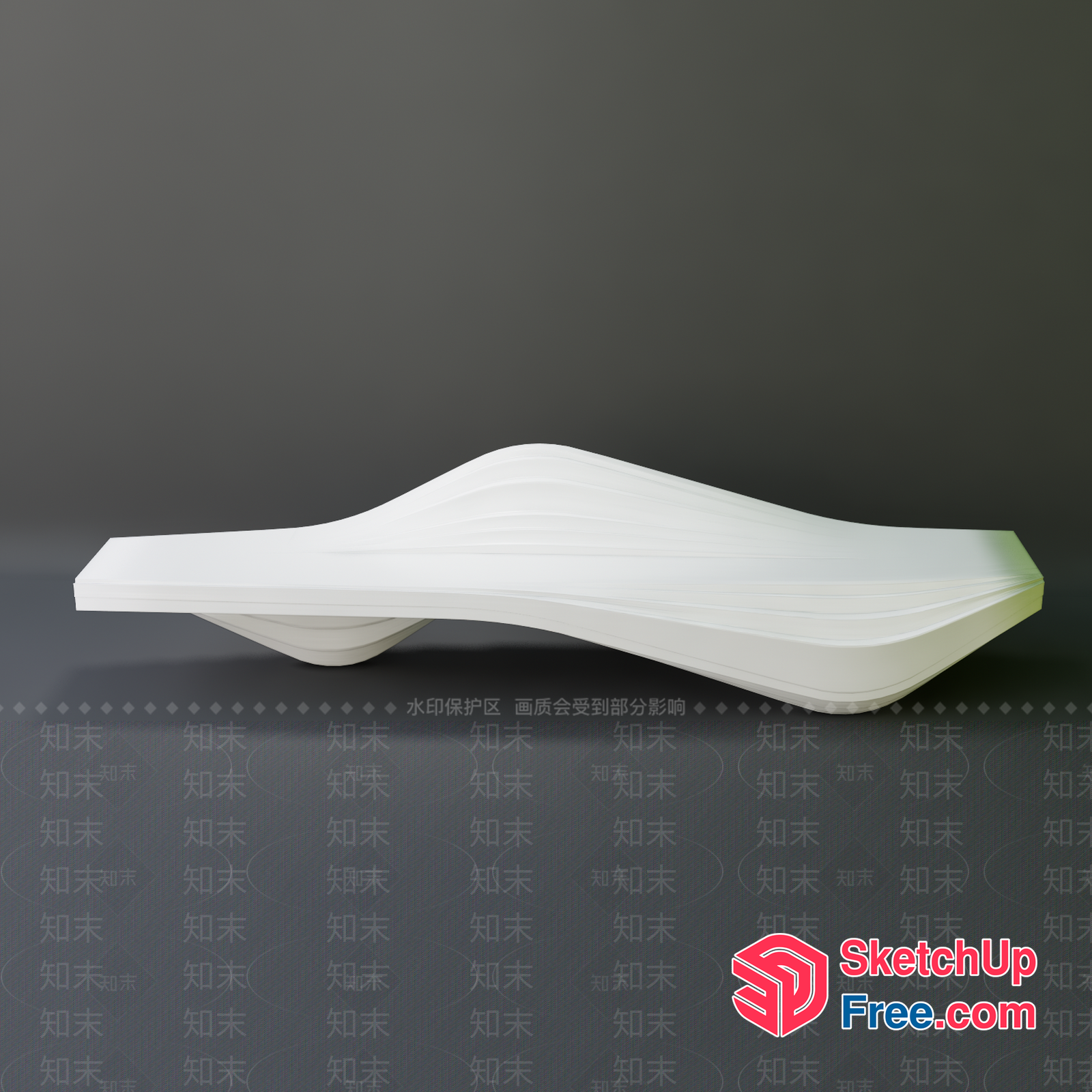 Modern Minimalist Carved Furniture Design 3D SketchUp File