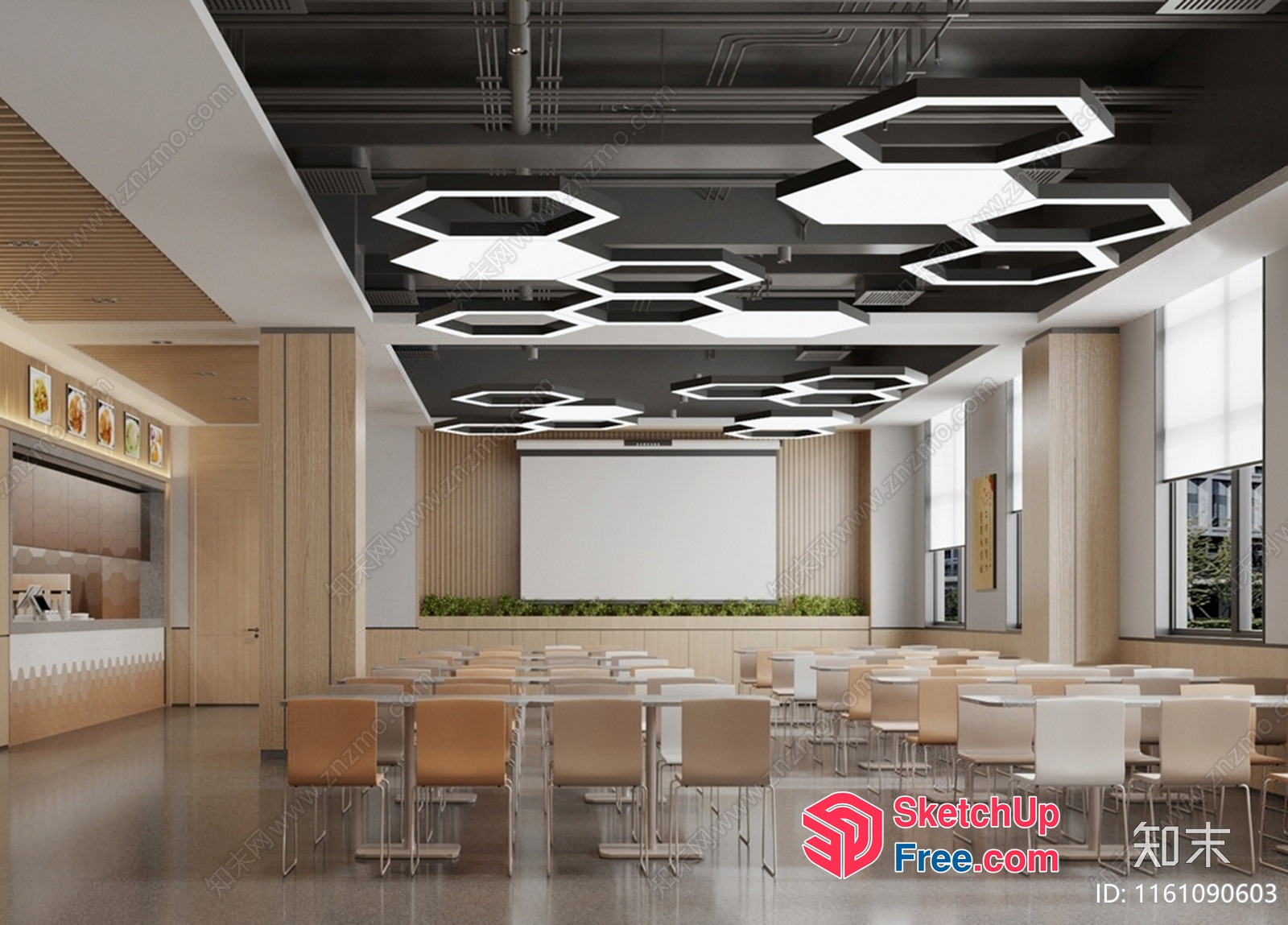 Modern Commercial Building Interior With Sleek And Contemporary Design 3D SketchUp File