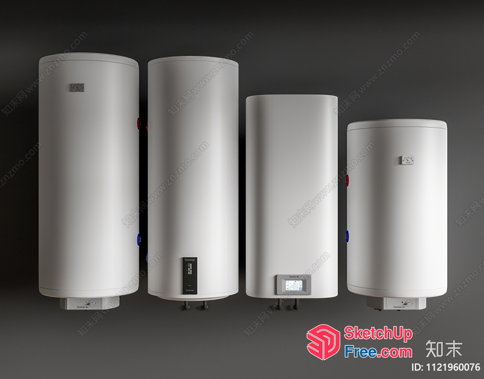 Water Heater Storage Tank Collection 3D SketchUp File