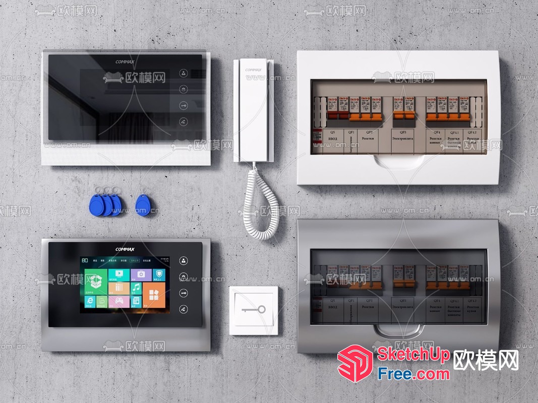 Modern Smart Home Control Panel 3D SketchUp File