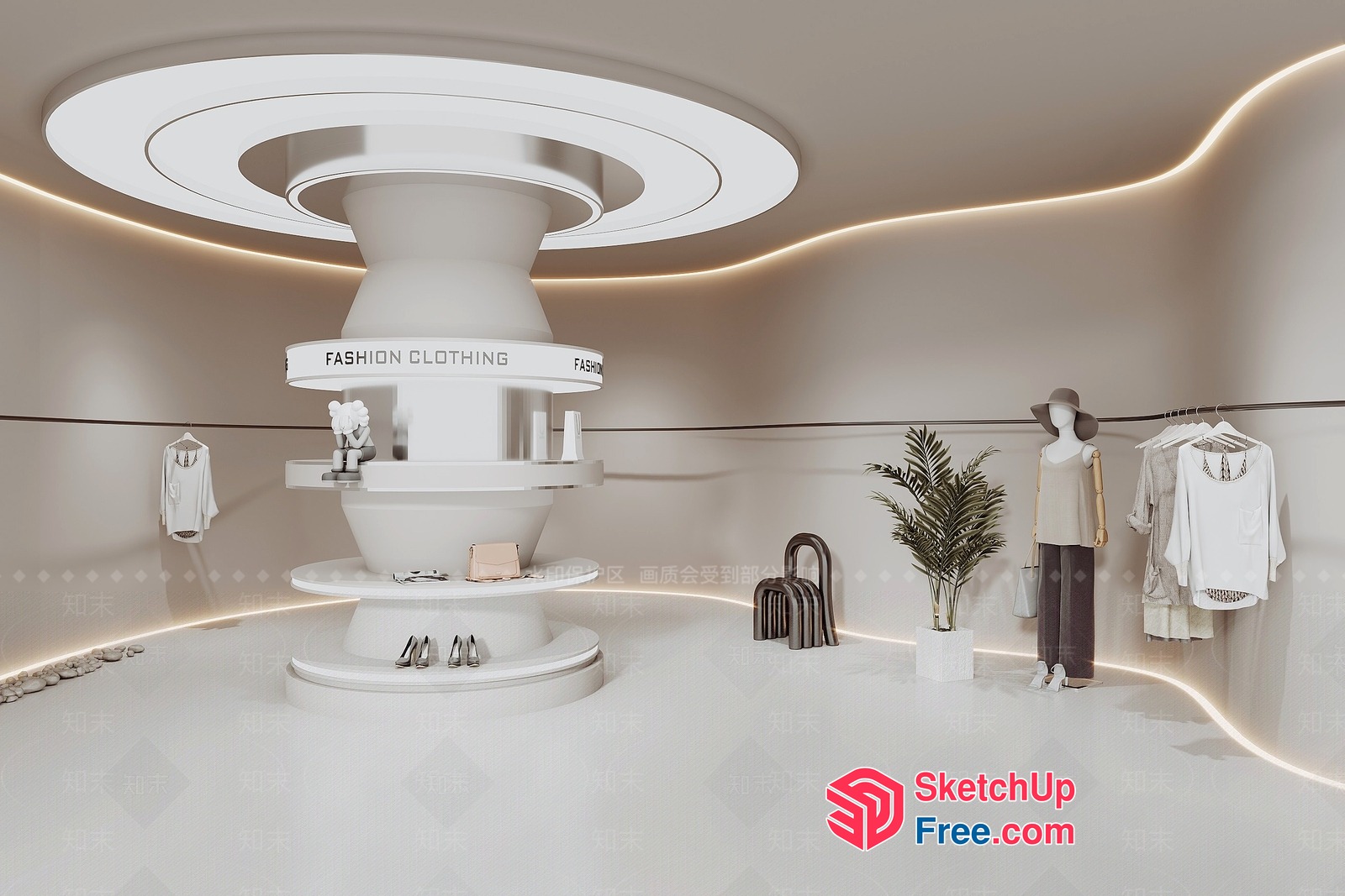 Fashion Store Interior 3D SketchUp File