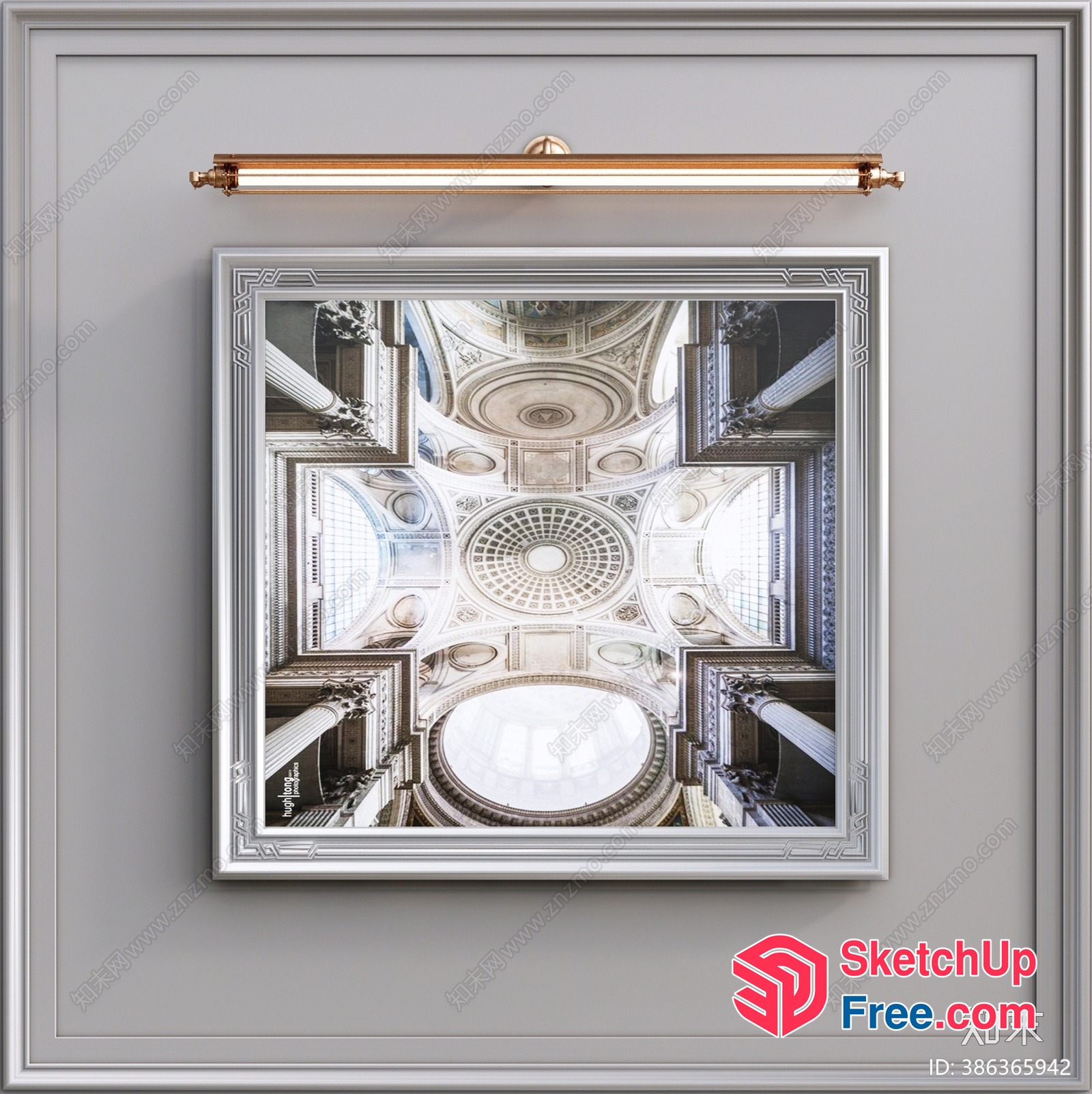 Architectural Ceiling Design With Ornate Details 3D SketchUp File