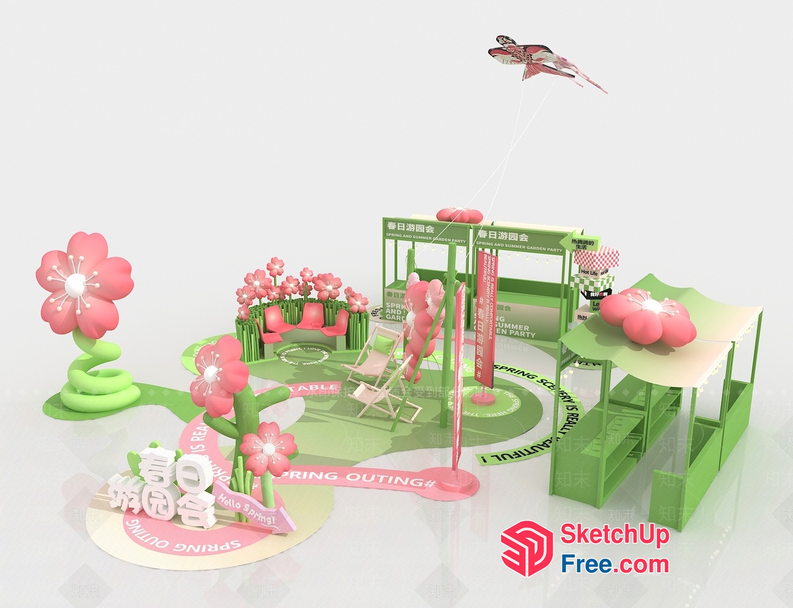 Vibrant Spring Celebration 3D SketchUp File