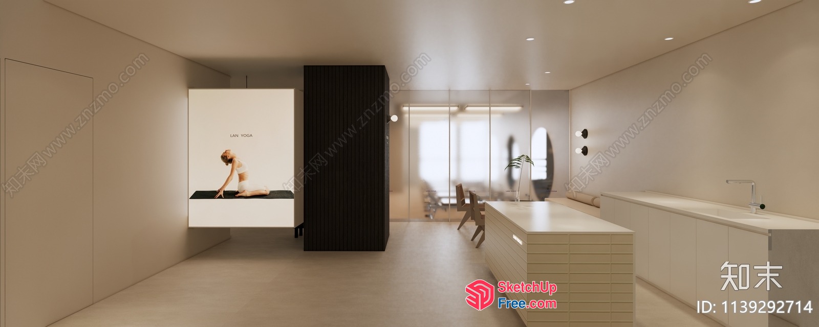 Minimalist Modern Interior Design 3D SketchUp File