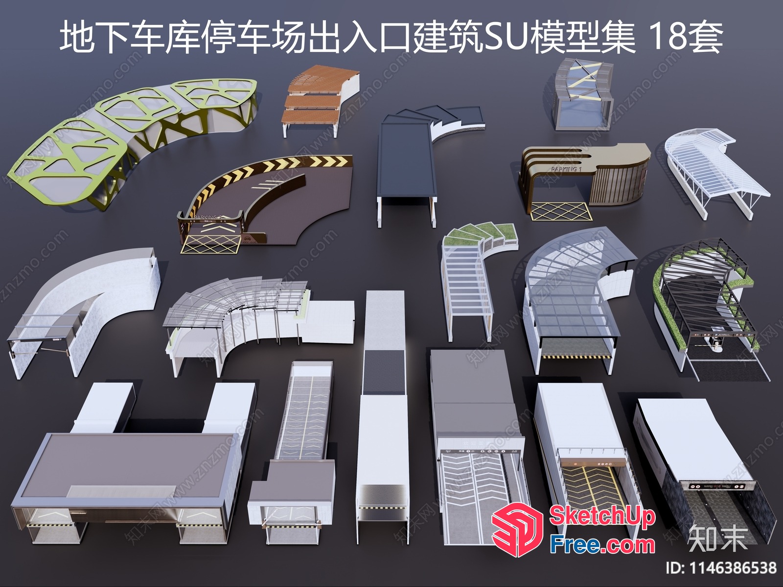 3D Models Of Various Architectural Features 3D SketchUp File