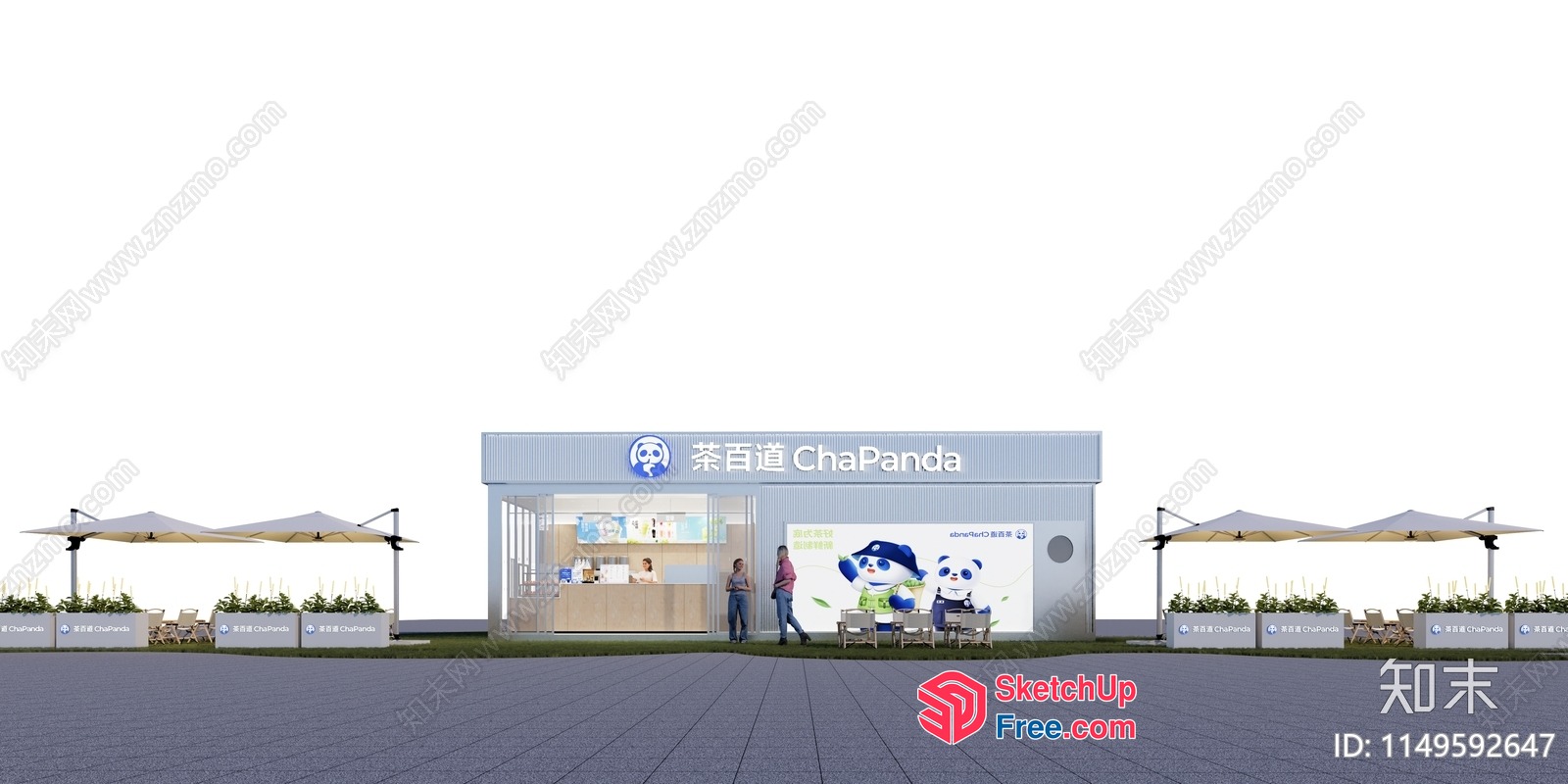 A Modern And Inviting Outdoor Food Truck 3D SketchUp File