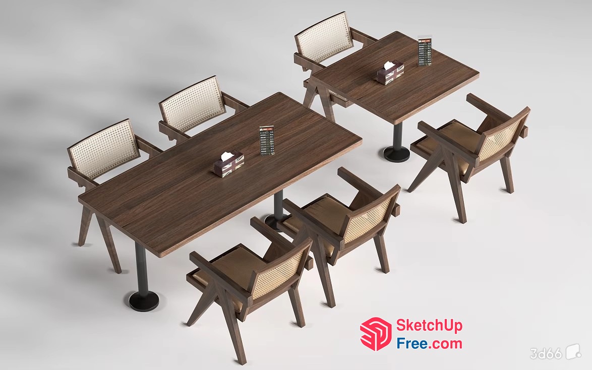 Modern Dining Room Furniture 3D SketchUp File