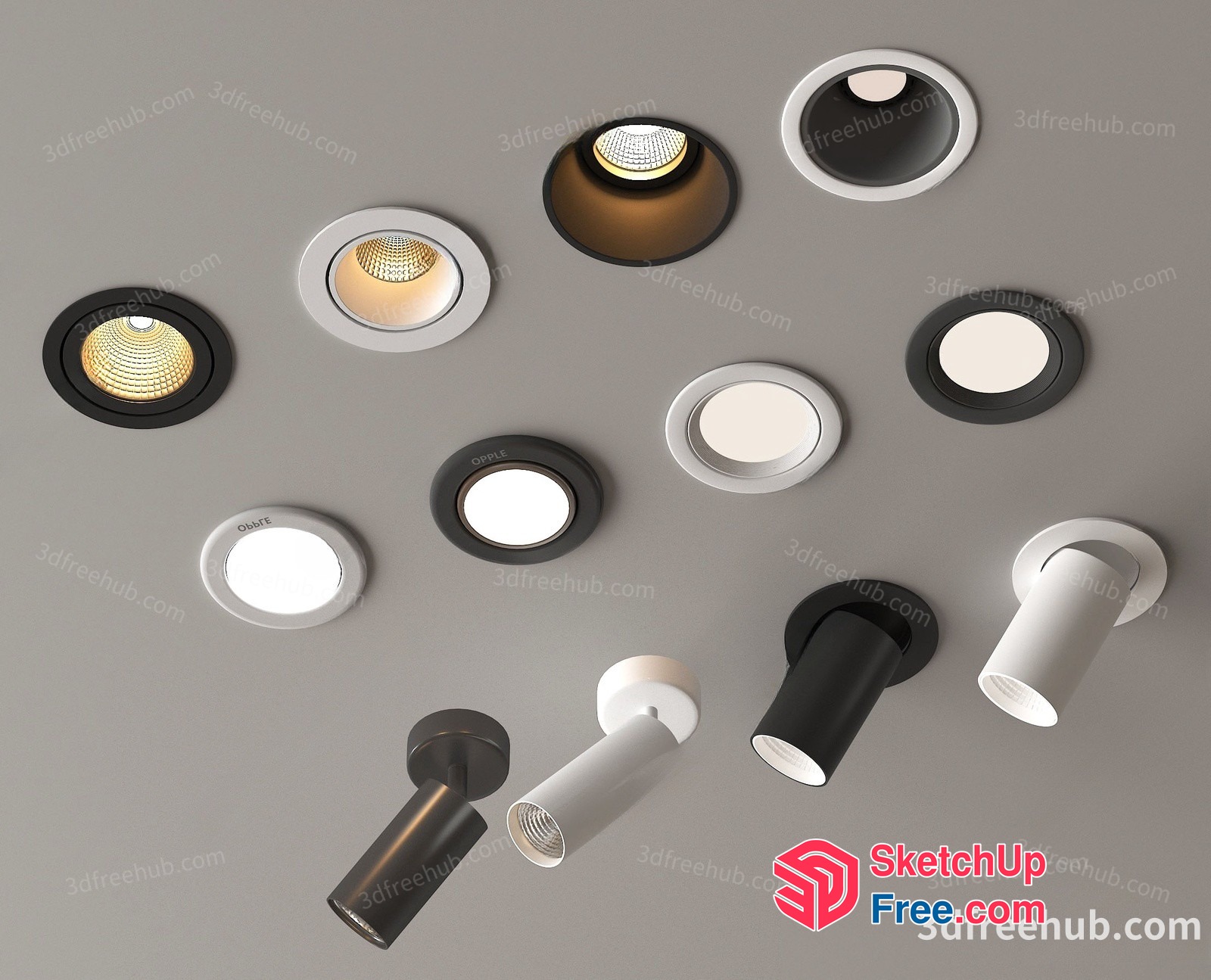 Modern Lighting Fixtures 3D SketchUp File