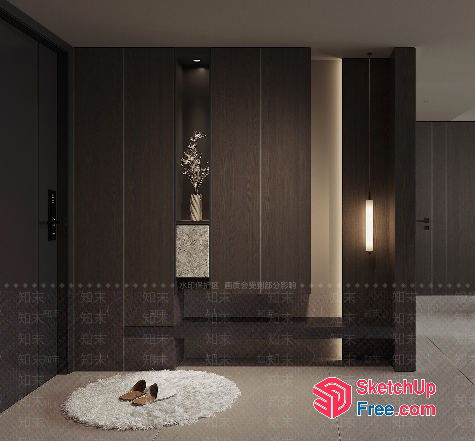 Modern Minimalist Interior Design 3D SketchUp File