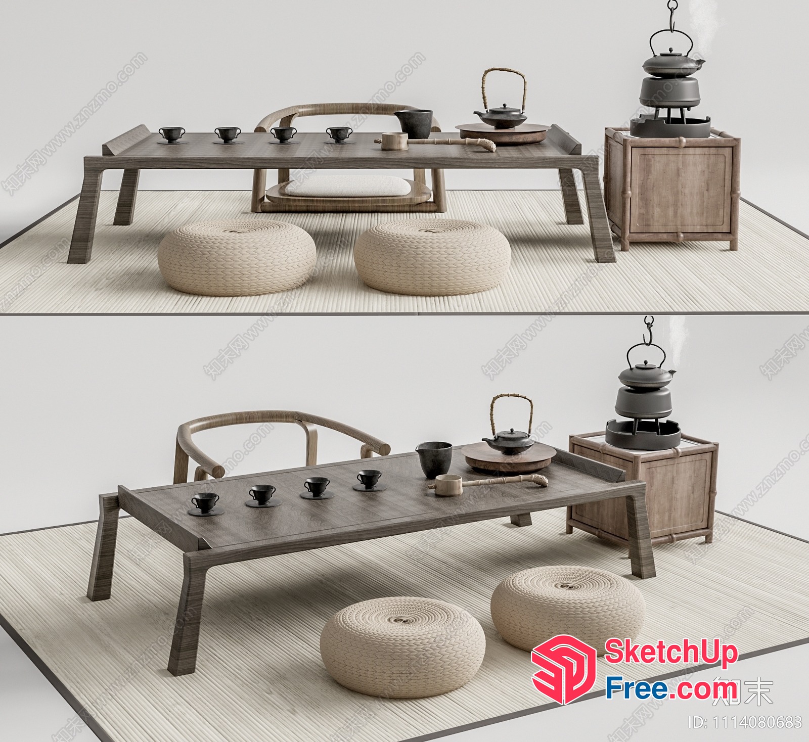 Traditional Japanese Tea Room 3D SketchUp File