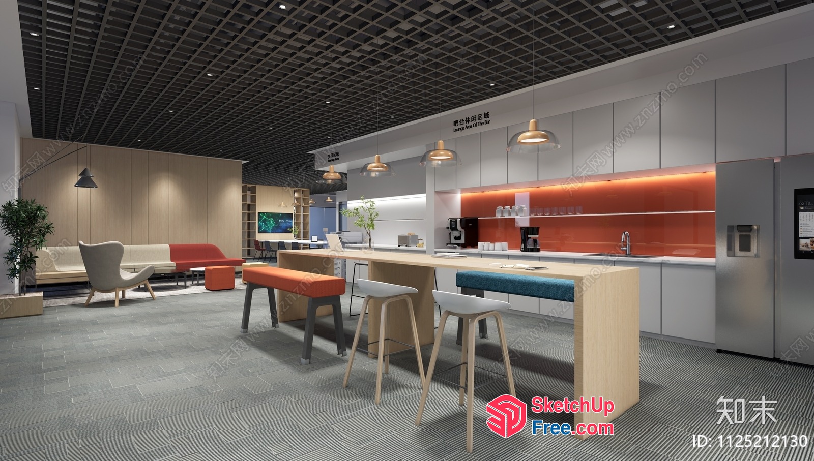 Modern Office Space With Sleek Furniture And Minimalist Decor 3D SketchUp File