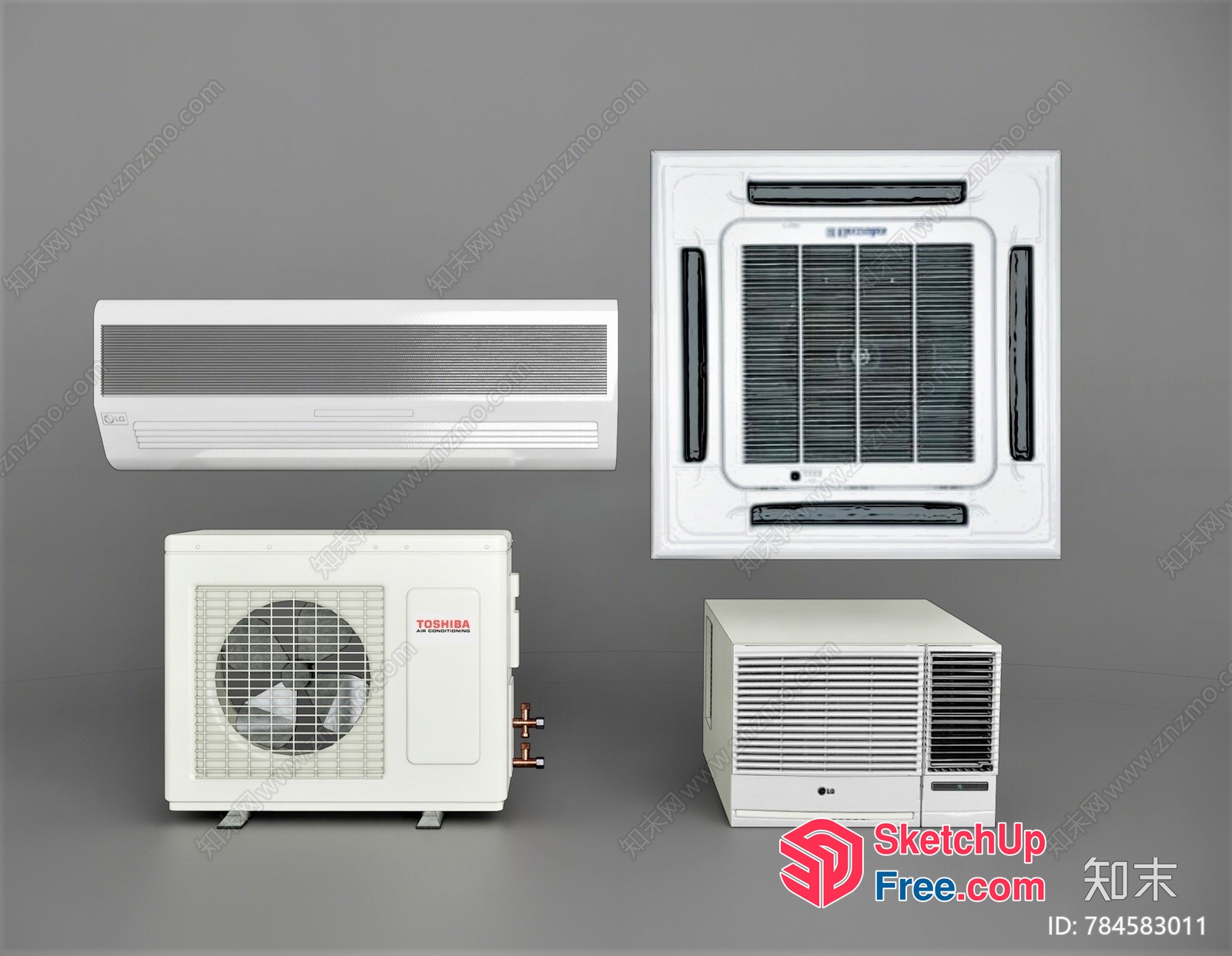 Air Conditioning Units 3D SketchUp File