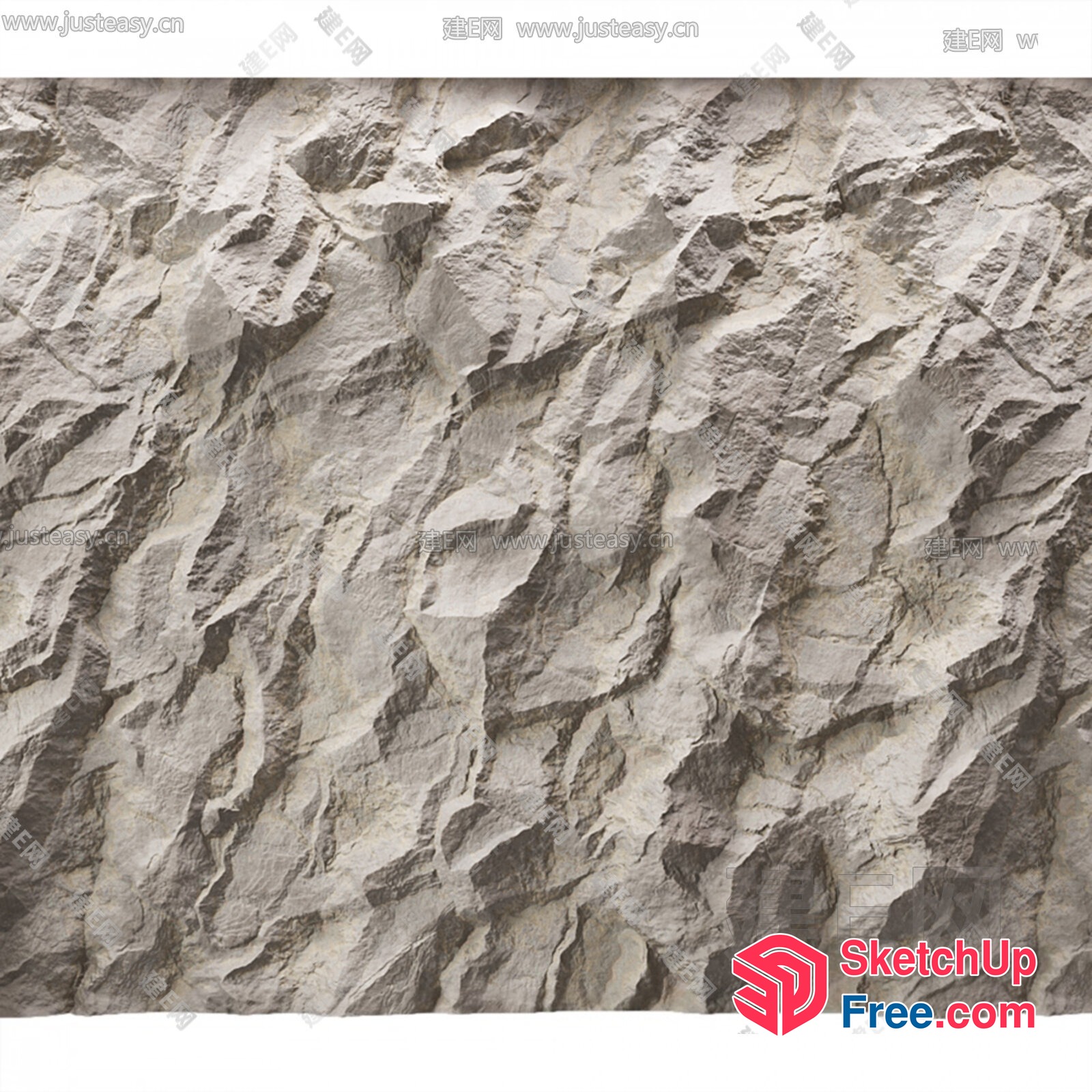 Rocky Mountainous Terrain 3D SketchUp File