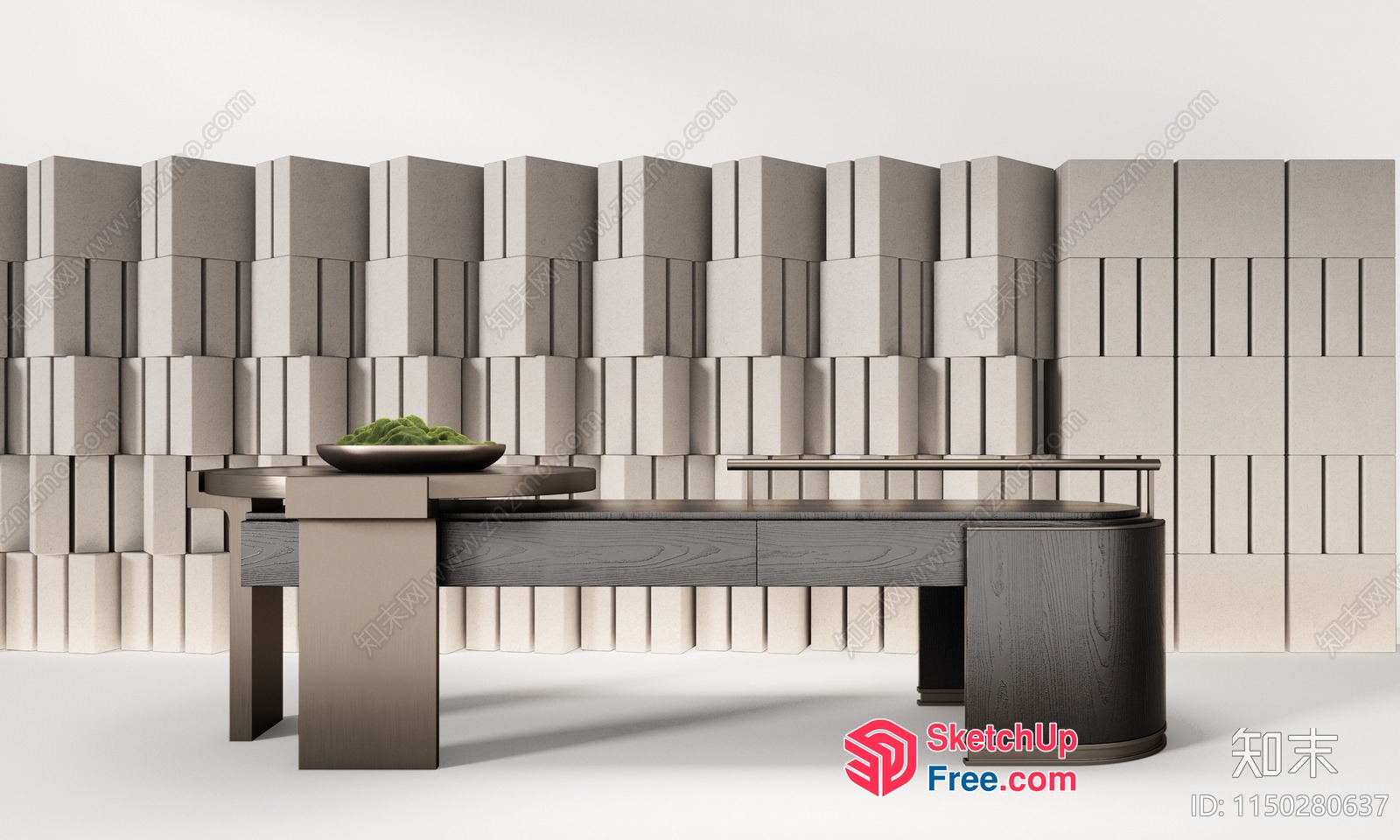 Minimalist Japanese Style Partition Screen 3D SketchUp File