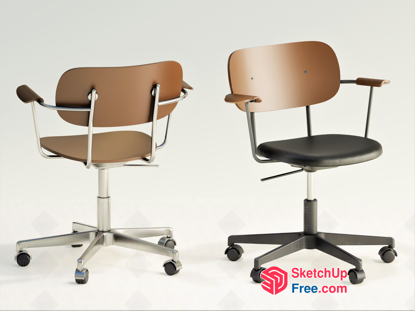 Modern Office Chairs With Sleek Designs And Comfortable Seating 3D SketchUp File