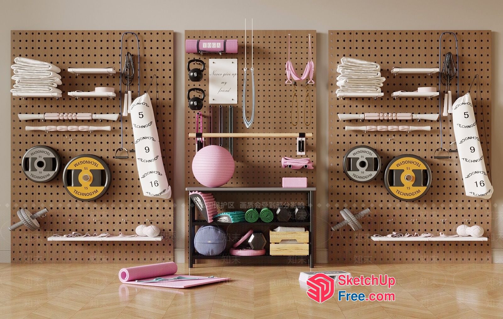 Fitness Equipment And Accessories 3D SketchUp File