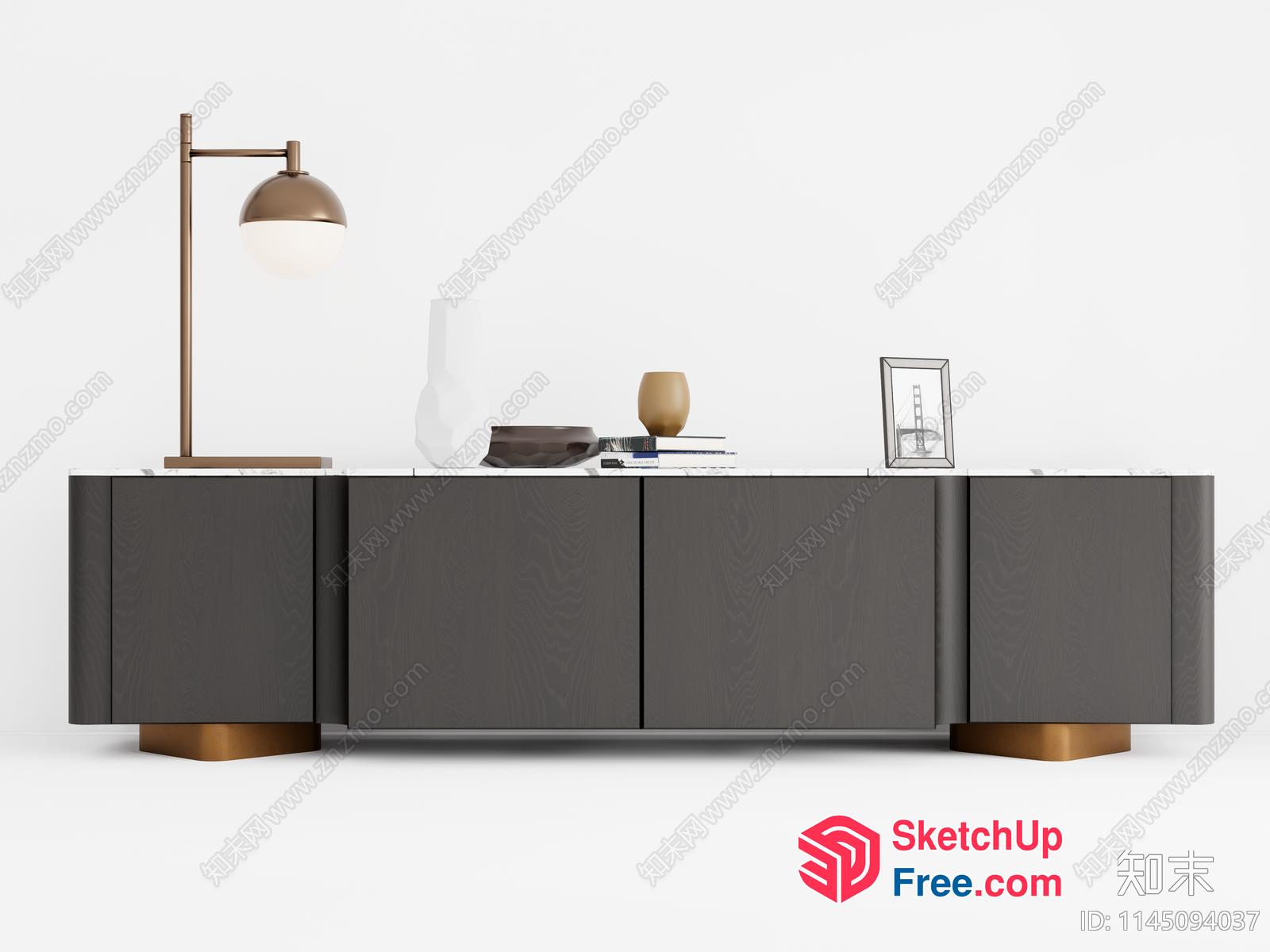 Modern Minimalist Living Room Furniture 3D SketchUp File