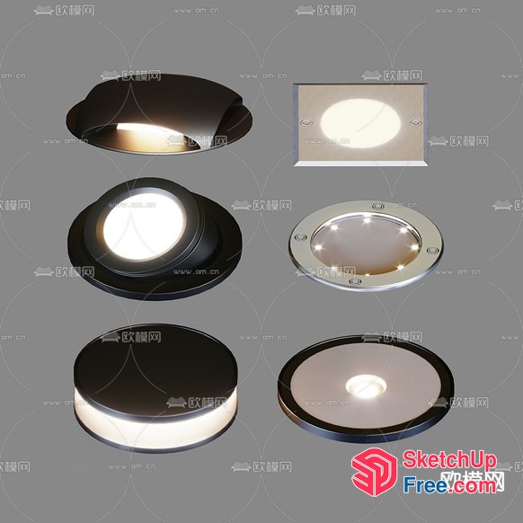Modern Lighting Fixtures In Various Shapes And Styles 3D SketchUp File
