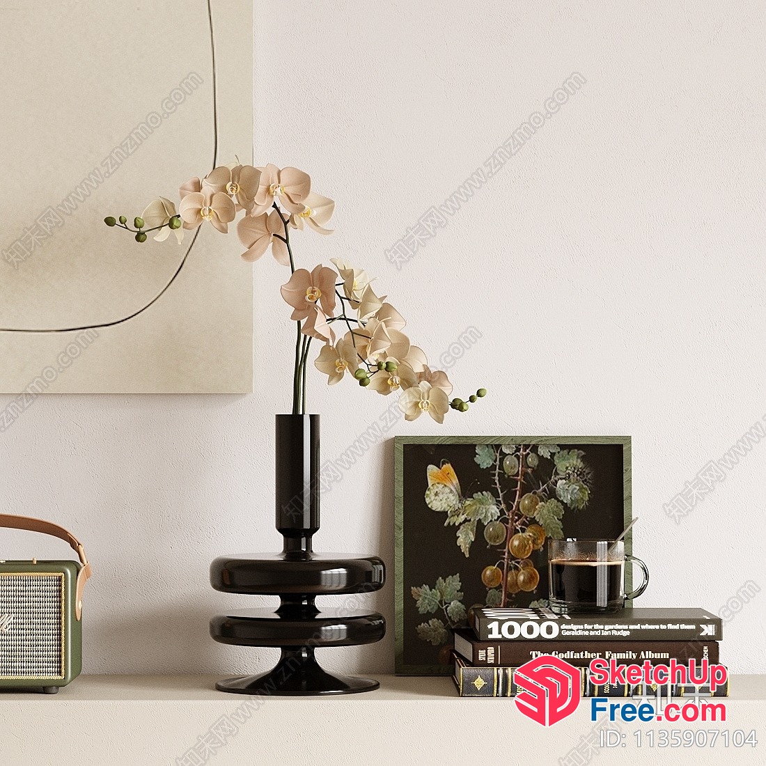 Minimalist Interior With Creamy Style And Natural Elements 3D SketchUp File