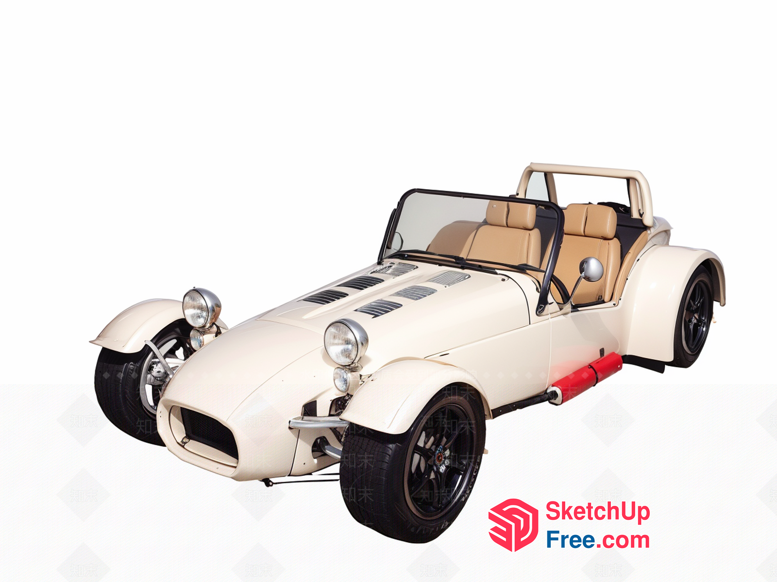 Classic Vintage Sports Car 3D SketchUp File