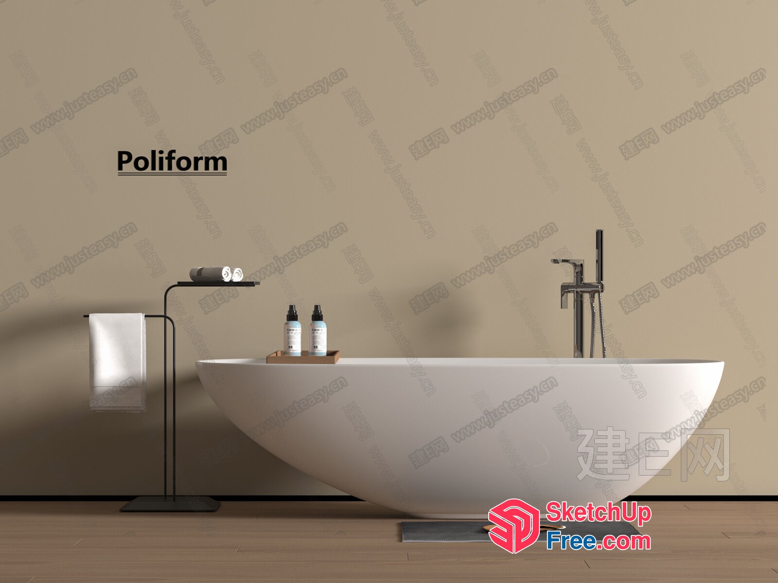 Poliform Bathroom Decor 3D SketchUp File