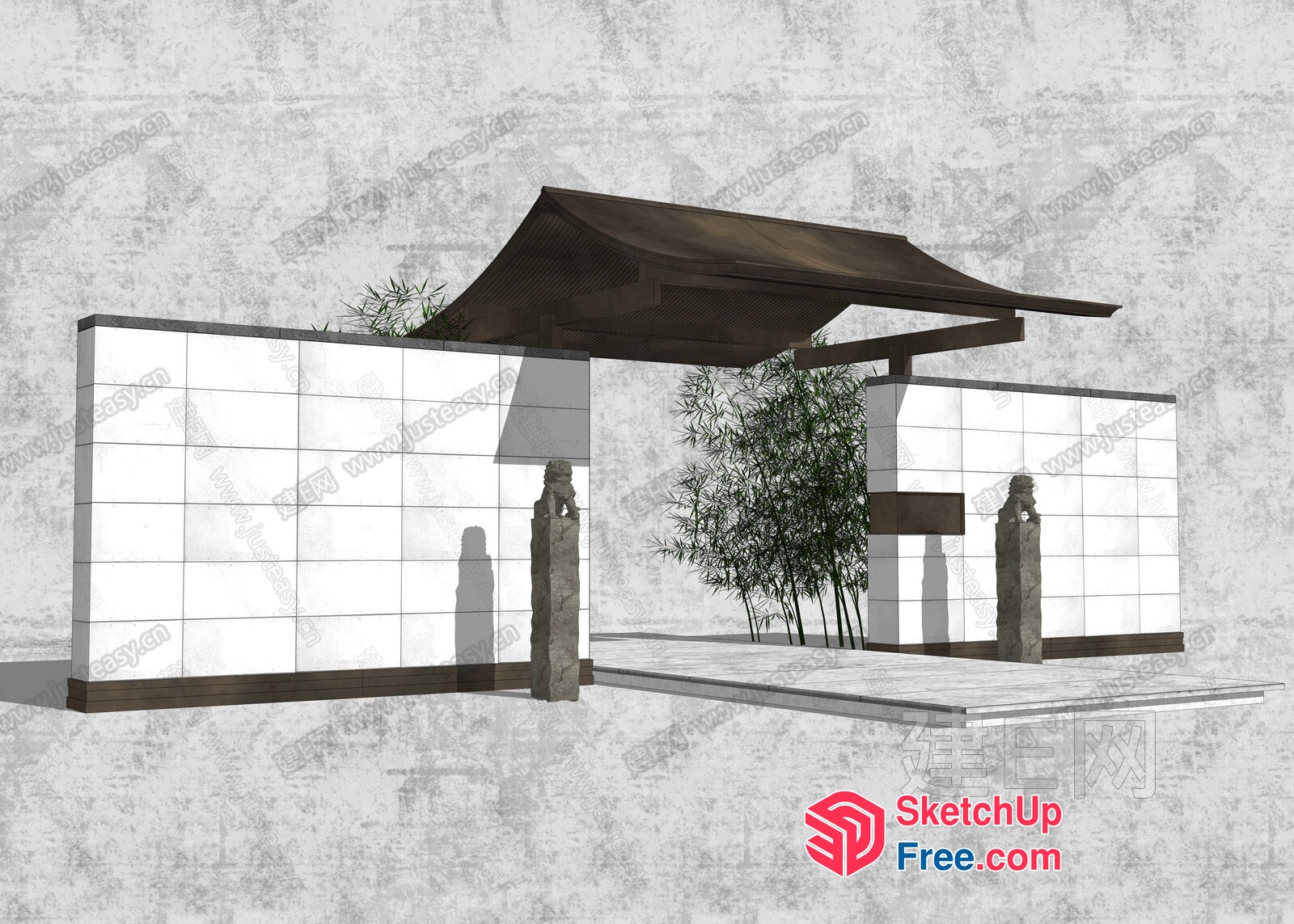 Japanese Style Pavilion 3D SketchUp File