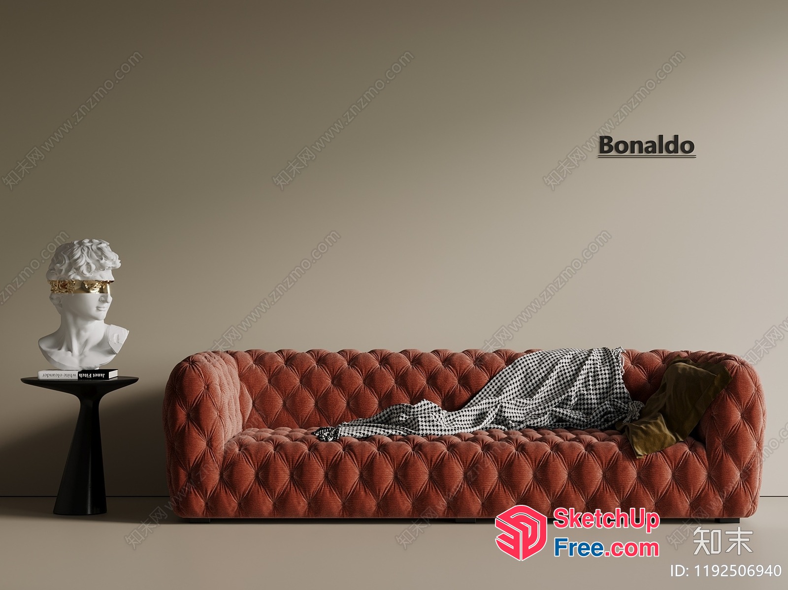 Elegant And Luxurious Living Room Sofa Set 3D SketchUp File