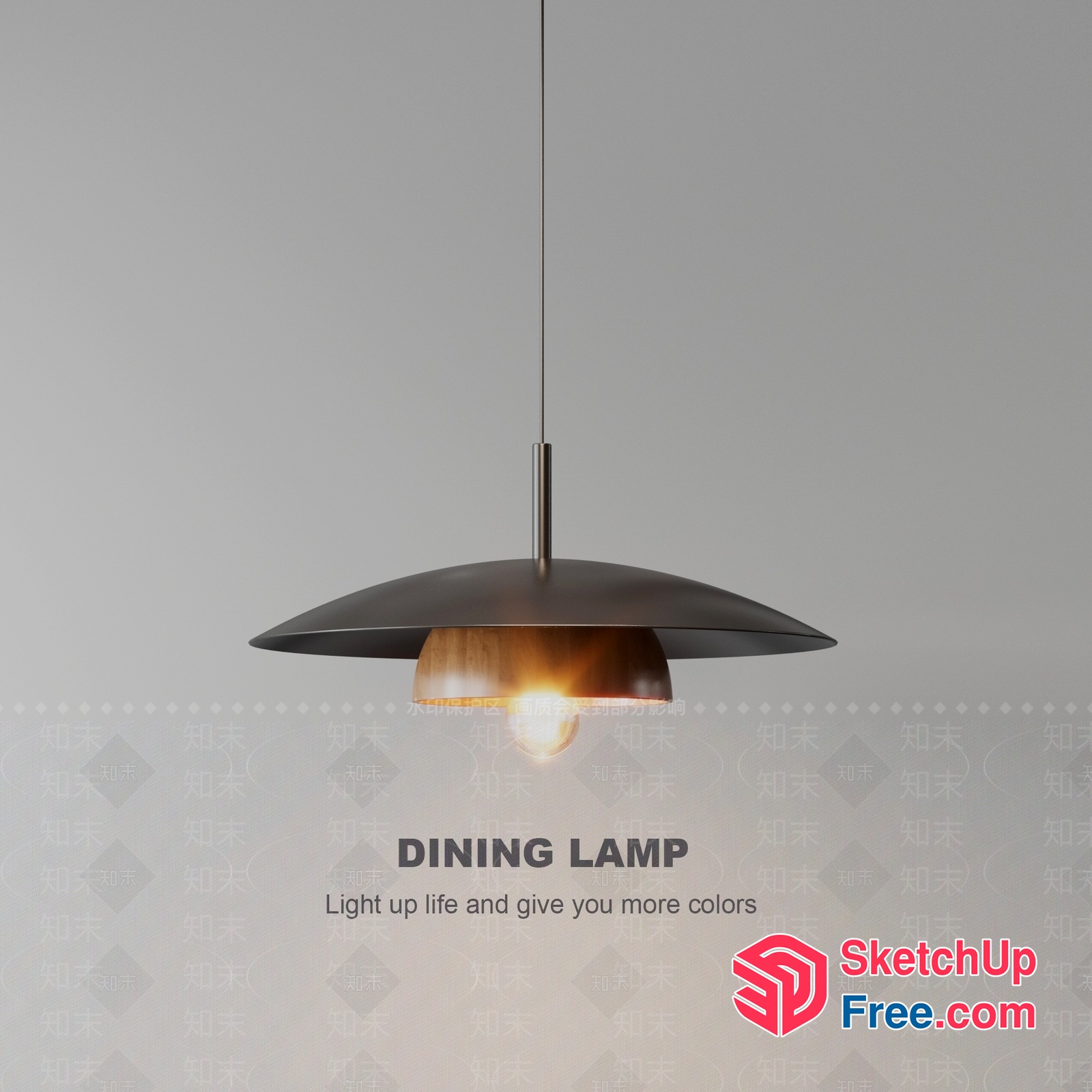 Modern And Sleek Dining Lamp 3D SketchUp File