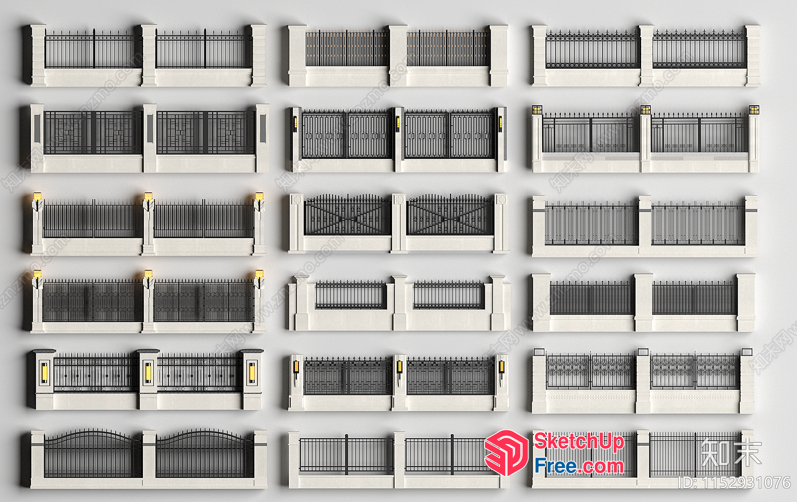 Exterior Decorative Fences 3D SketchUp File