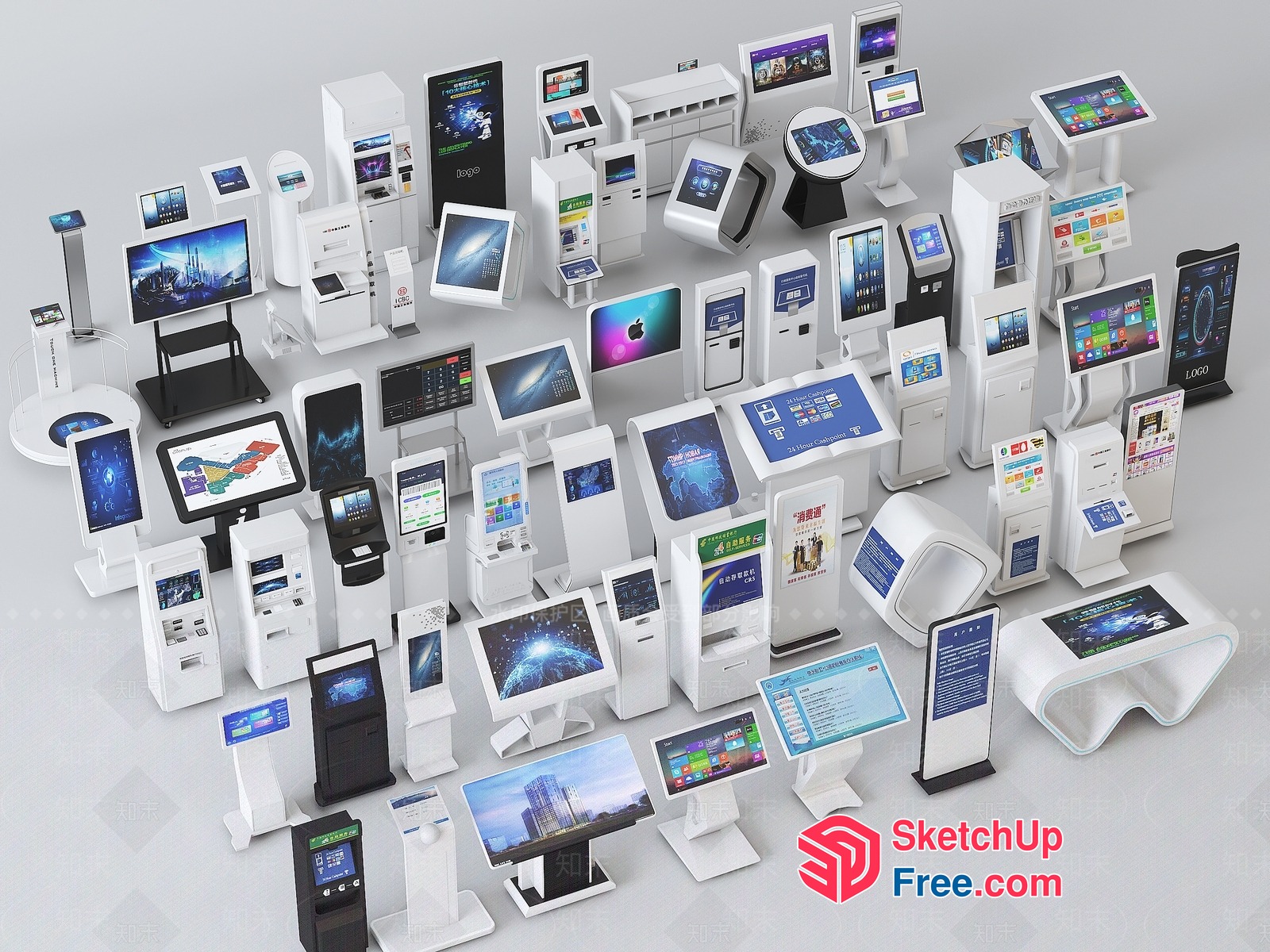 Collection Of Various Computer Monitors 3D SketchUp File