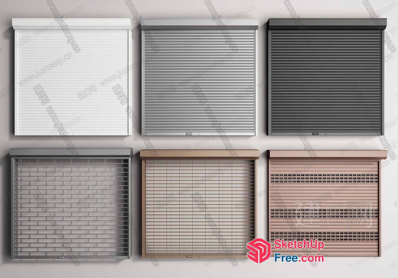 Various Window Treatments 3D SketchUp File