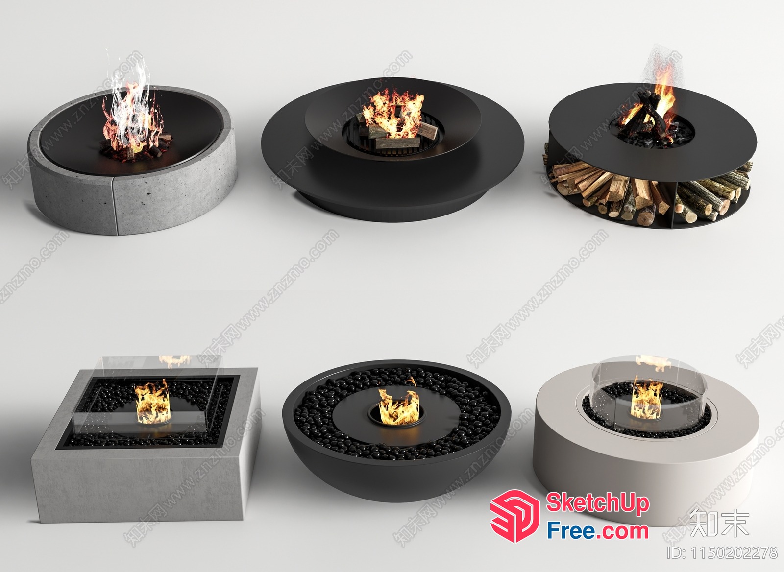 Modern Fireplace Designs For Cozy Living Spaces 3D SketchUp File
