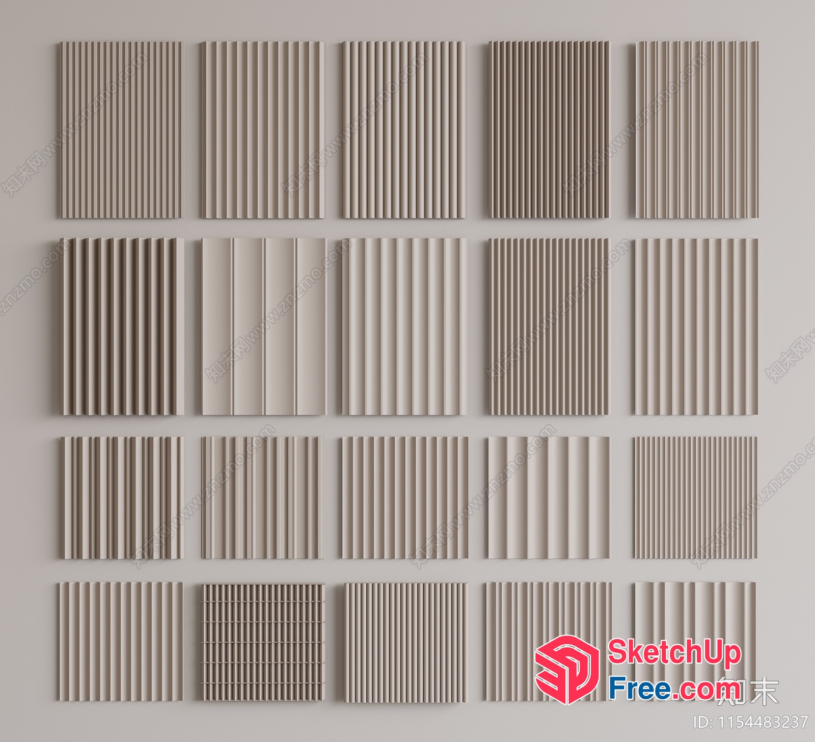 Decorative Wall Panels 3D SketchUp File