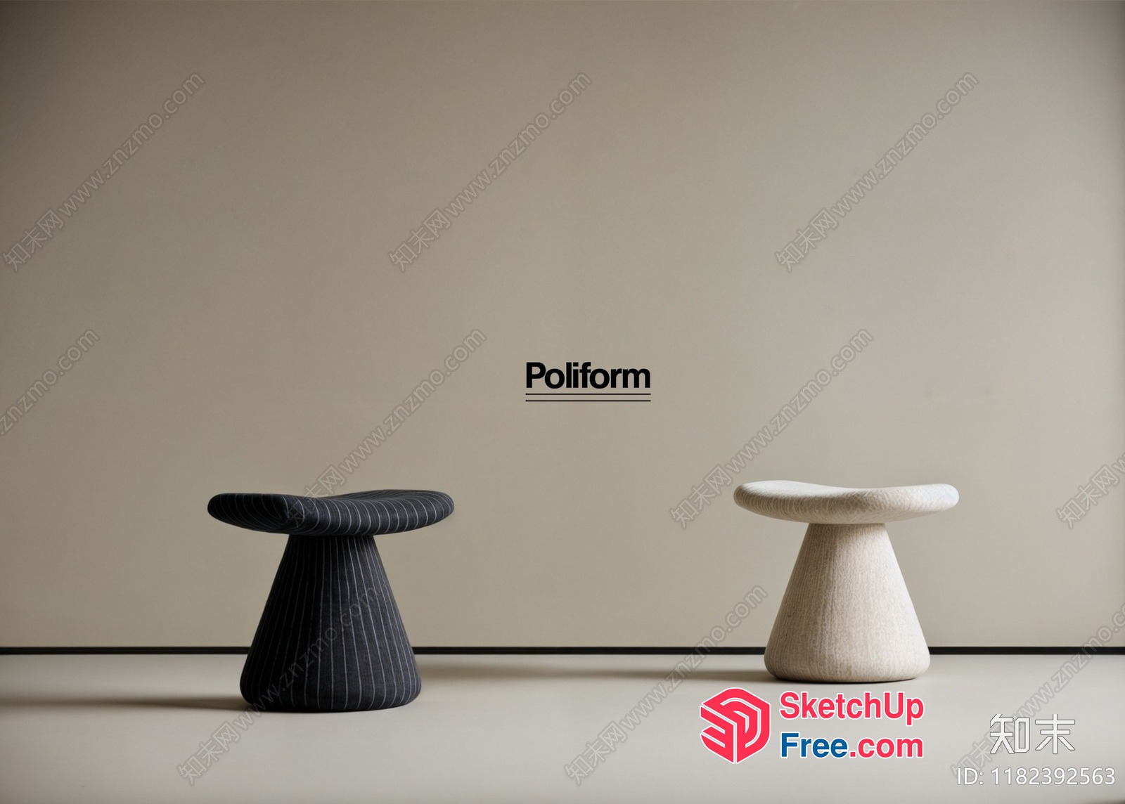 Minimalist Modern Poliform Furniture Collection 3D SketchUp File