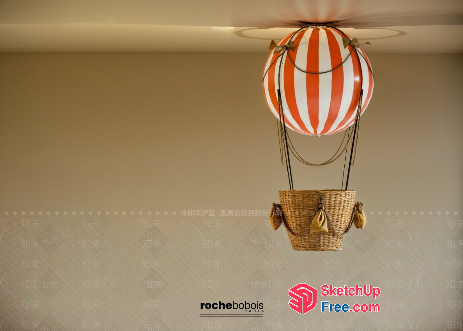 Hot Air Balloon Interior Design 3D SketchUp File