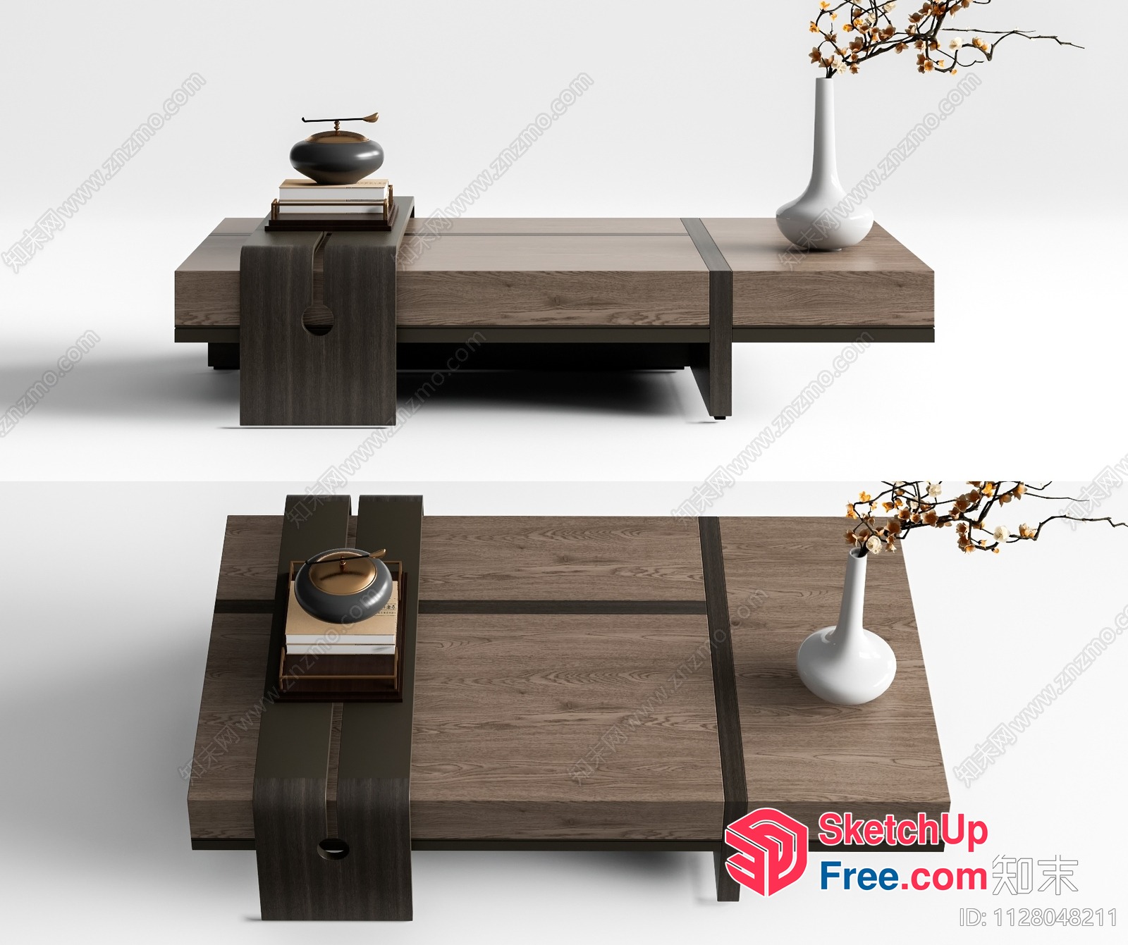 Modern Japanese-Inspired Coffee Table 3D SketchUp File
