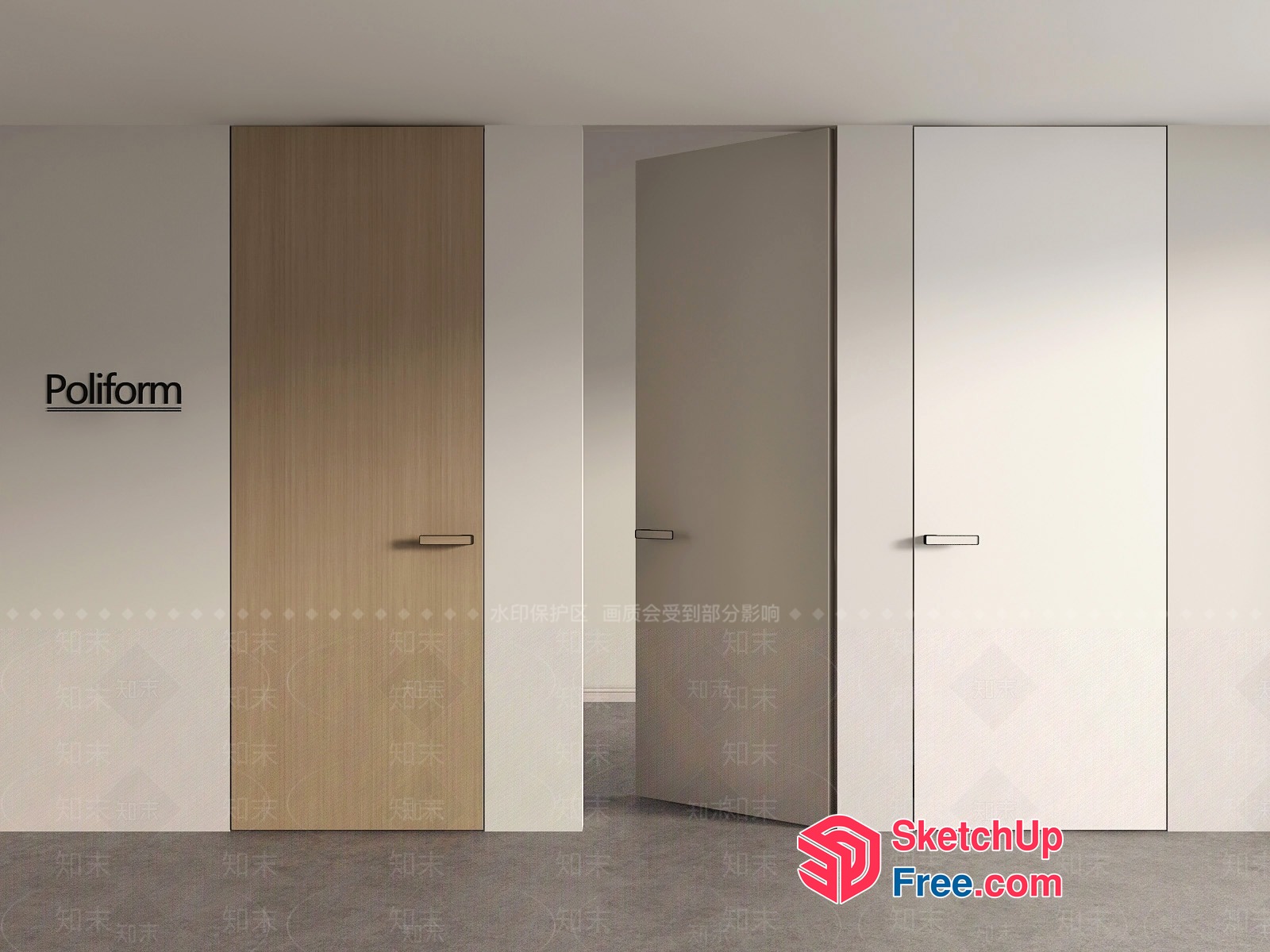 Modern Minimalist Door Designs 3D SketchUp File