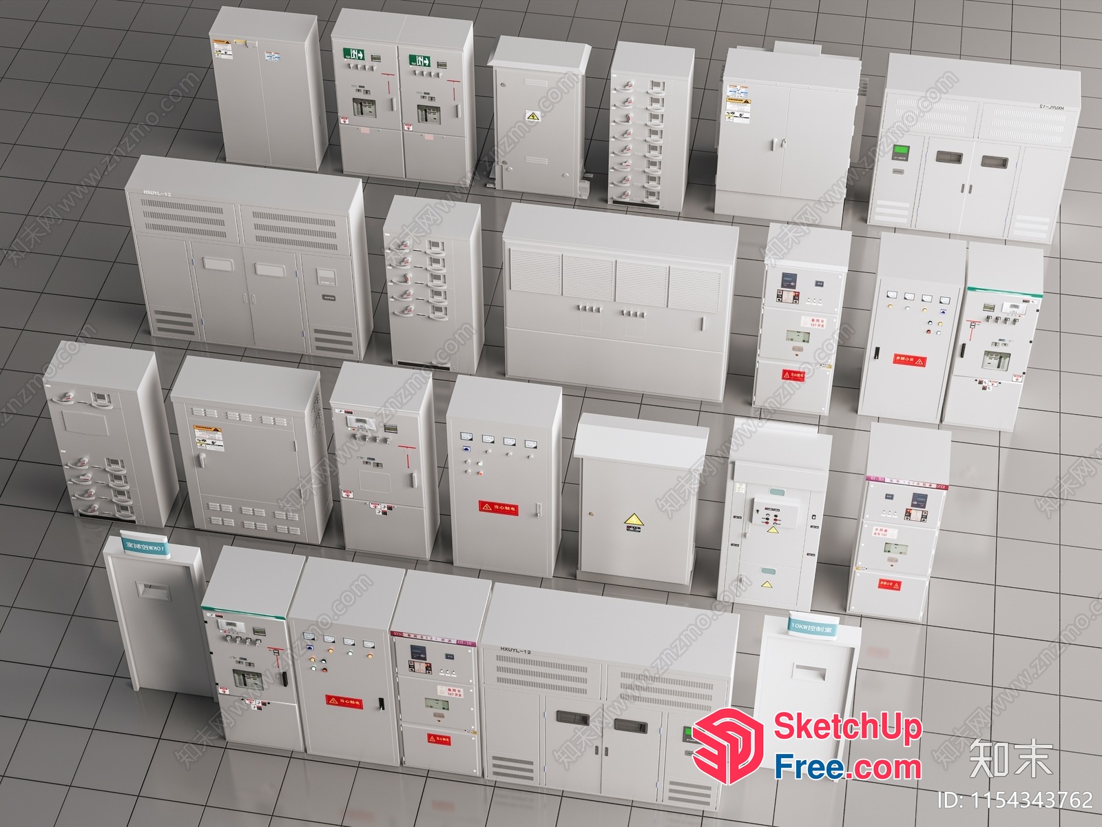 Electrical Control Panels 3D SketchUp File