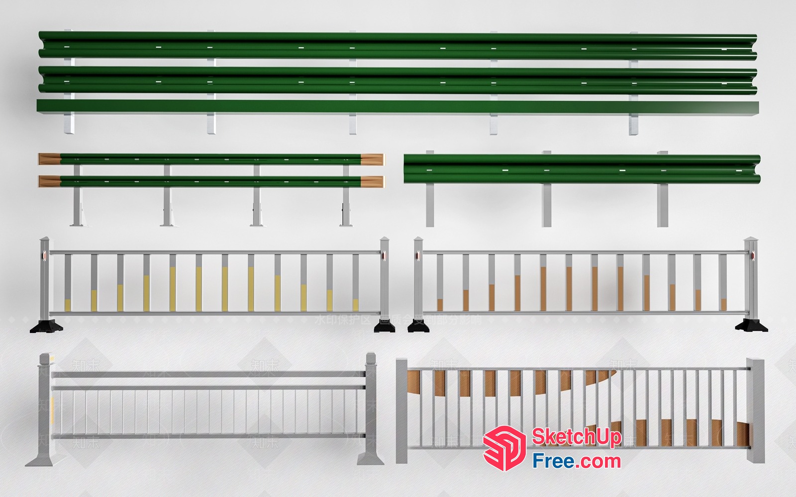 Stair Railing Designs 3D SketchUp File