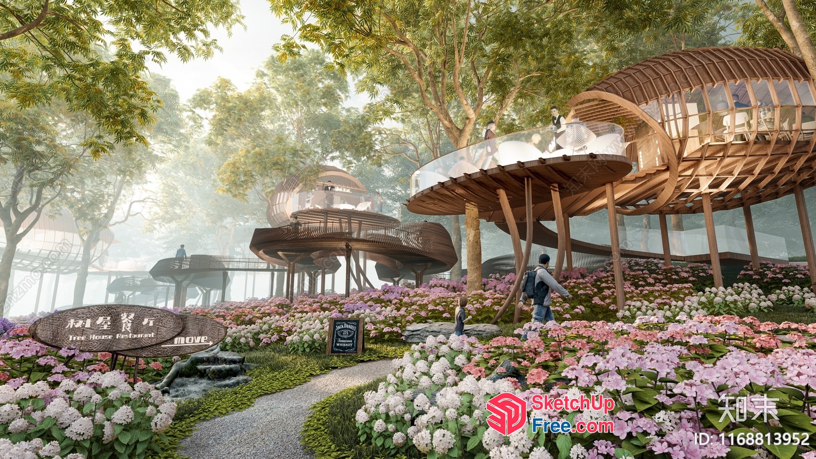 Serene Treehouse Retreat 3D SketchUp File