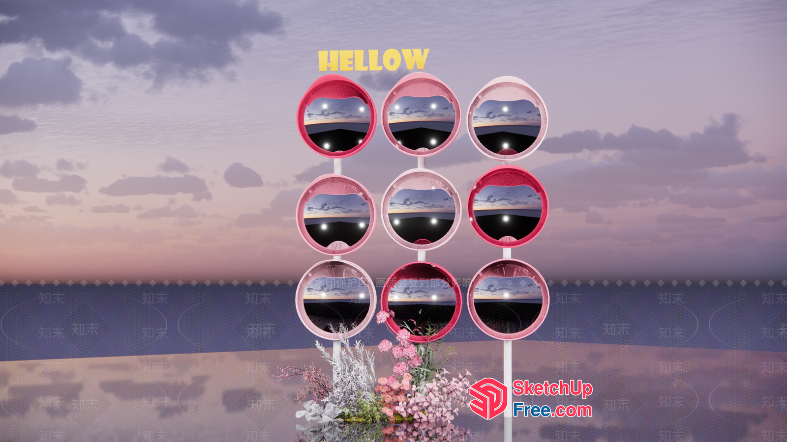 Hellow Mirror Collection 3D SketchUp File
