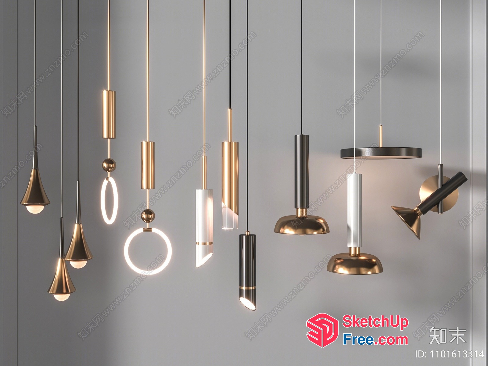 Elegant Lighting Fixtures 3D SketchUp File