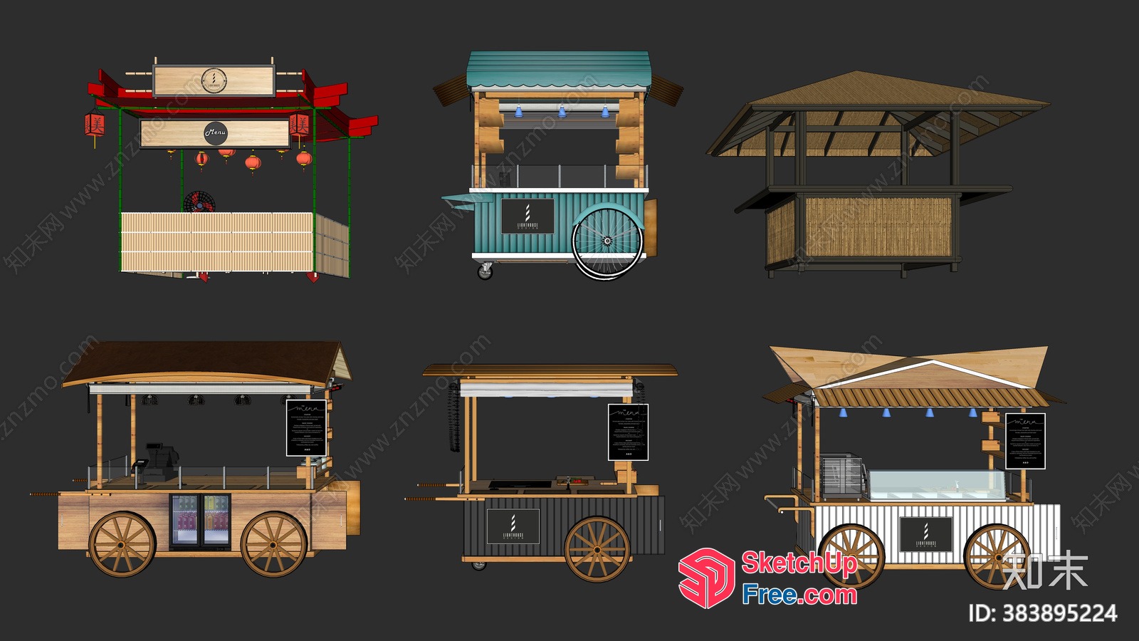Food Truck Collection 3D SketchUp File