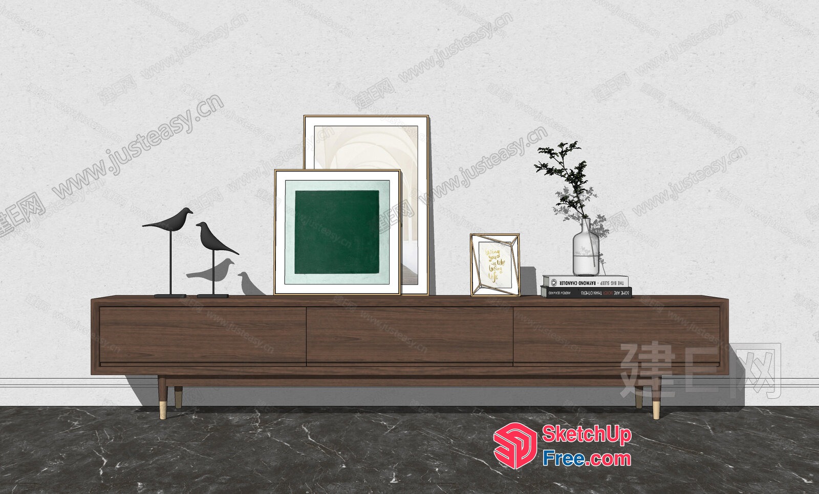 Minimalist Nordic Style Interior Design 3D SketchUp File