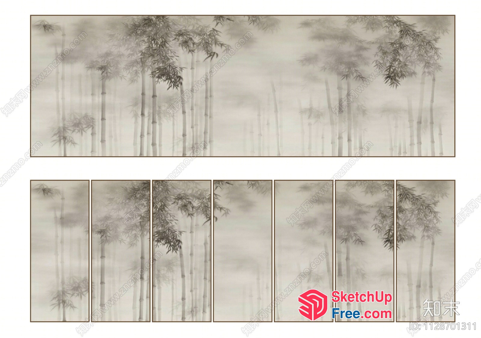 Serene Bamboo Forest Panorama 3D SketchUp File