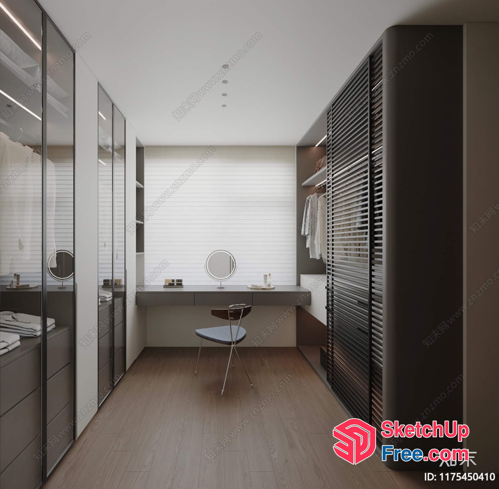 Modern Minimalist Bedroom With Sleek Furniture And Natural Light 3D SketchUp File